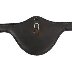 Barrigueira com protetor para salto Equestro Castanho escuro