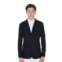 Casaco de competição masculino 3 botões Elegance Equestro Preto Casaco de competição masculino 3 botões Elegance Equestro Preto