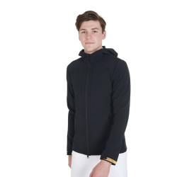 Casaco softshell técnico masculino Equestro Preto