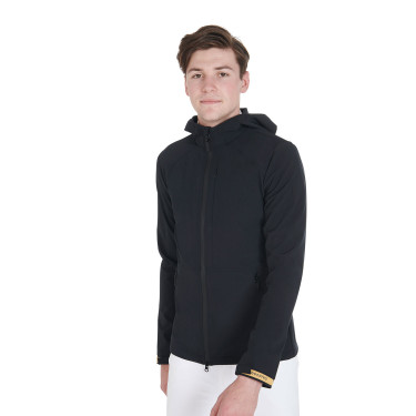 Casaco softshell técnico masculino Equestro Preto