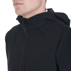 Casaco softshell técnico masculino Equestro Preto