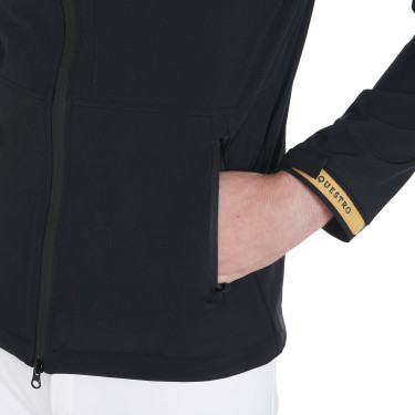 Casaco softshell técnico masculino Equestro Preto
