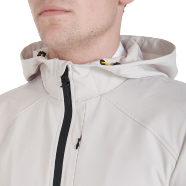 Casaco softshell técnico masculino Equestro Greige Bege