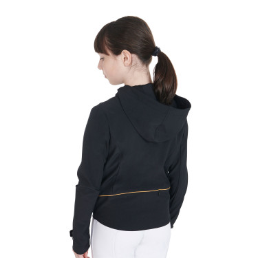 Casaco softshell técnico infantil Equestro Preto