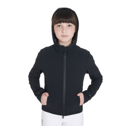 Casaco softshell técnico infantil Equestro Preto