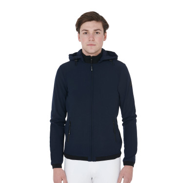 Casaco softshell ajustado masculino com forro polar interior Livigno Equestro Casaco softshell ajustado masculino com forro polar interior Livigno Equestro