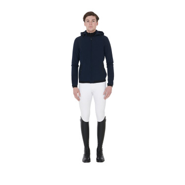 Casaco softshell ajustado masculino com forro polar interior Livigno Equestro Casaco softshell ajustado masculino com forro polar interior Livigno Equestro
