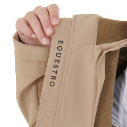 Casaco softshell ajustado feminino com bolsos ocultos Equestro Bege