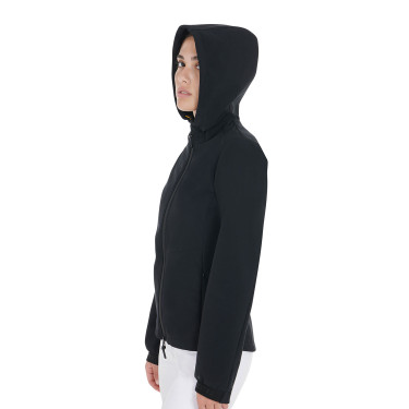 Casaco softshell ajustado feminino com bolsos ocultos Equestro Casaco softshell ajustado feminino com bolsos ocultos Equestro