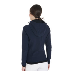Casaco softshell ajustado com forro polar feminino Gardena Equestro Marinho Azul-marinho