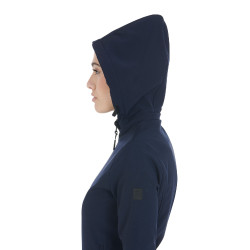 Casaco softshell ajustado com forro polar feminino Gardena Equestro Marinho Azul-marinho
