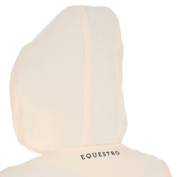 Casaco softshell ajustado com fecho corta-vento feminino Equestro Branco antigo Bege