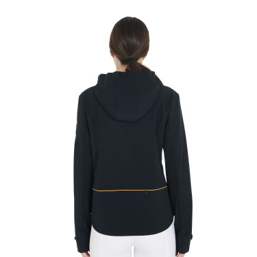 Casaco softshell ajustado com fecho corta-vento feminino Equestro Casaco softshell ajustado com fecho corta-vento feminino Equestro
