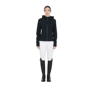Casaco softshell ajustado com fecho corta-vento feminino Equestro Casaco softshell ajustado com fecho corta-vento feminino Equestro