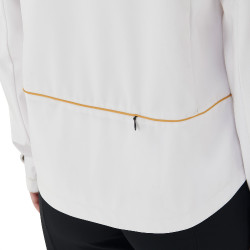 Casaco softshell ajustado com fecho corta-vento feminino Equestro Branco