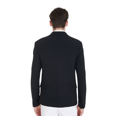 Casaco de competição perfurado masculino em tecido técnico Equestro Casaco de competição perfurado masculino em tecido técnico Equestro