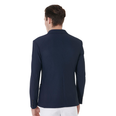 Casaco de competição perfurado masculino 3 botões Equestro Casaco de competição perfurado masculino 3 botões Equestro