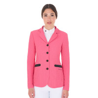 Casaco de competição perfurado feminino 4 botões Equestro Madressilva