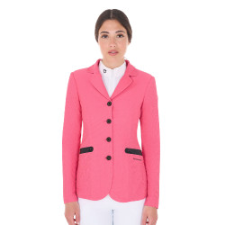 Casaco de competição perfurado feminino 4 botões Equestro Madressilva