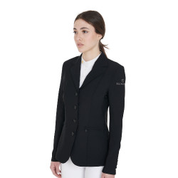 Chaqueta de concurso para mujer con corte anatómico de 4 botones Active Equestro Preto