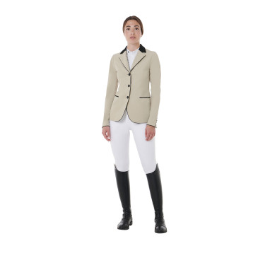 Casaco de competição feminino de 3 botões Elegance Equestro Casaco de competição feminino de 3 botões Elegance Equestro