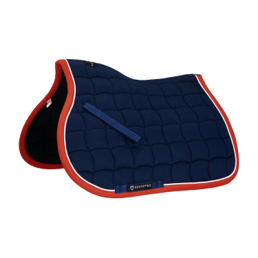 Almofada de sela para pônei White Trim Equestro Marinho / vermelho Azul