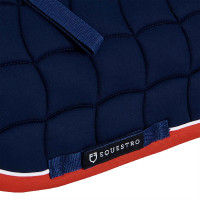 Almofada de sela para pônei White Trim Equestro Marinho / vermelho Azul