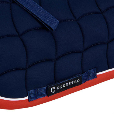 Almofada de sela para pônei White Trim Equestro Marinho / vermelho Azul