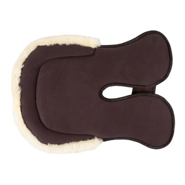 Amortecedor traseiro de camurça com lã de carneiro e dianteiro em gel Acavallo Marrom / natural Castanho