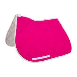 Sela de salto em tecido técnico respirável GP Equestro Fúcsia / branco Rosa