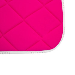 Sela de salto em tecido técnico respirável GP Equestro Fúcsia / branco Rosa