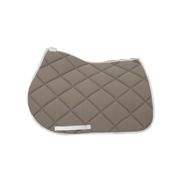 Sela de salto em tecido técnico respirável GP Equestro Terra / branco Castanho