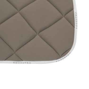 Sela de salto em tecido técnico respirável GP Equestro Terra / branco Castanho