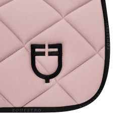 Almofada de sela para salto em tecido técnico respirável edição limitada GP Equestro Rosa / preto Almofada de sela para salto em tecido técnico respirável edição limitada GP Equestro Rosa / preto