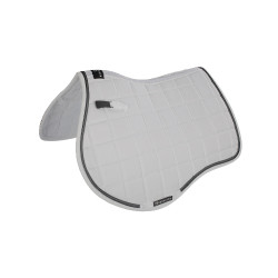 Sela de salto em tecido técnico respirável coleção Elegance Equestro Branco