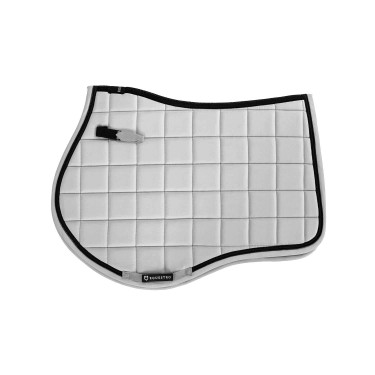 Sela de salto em tecido técnico respirável coleção Elegance Equestro Branco Sela de salto em tecido técnico respirável coleção Elegance Equestro Branco