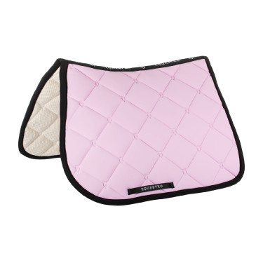 Almofada de sela de salto em tecido técnico Black Line Edition Equestro Buquê orquídea Rosa