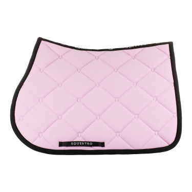 Almofada de sela de salto em tecido técnico Black Line Edition Equestro Buquê orquídea Rosa