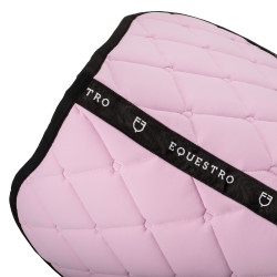 Almofada de sela de salto em tecido técnico Black Line Edition Equestro Buquê orquídea Rosa