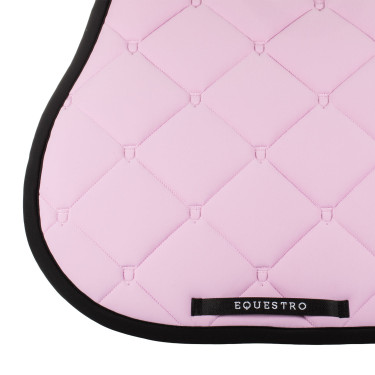 Almofada de sela de salto em tecido técnico Black Line Edition Equestro Buquê orquídea Rosa