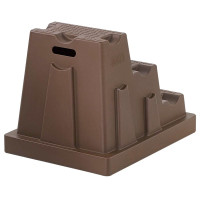 Escadinha Easy Step 3 degraus La Gée Chocolate Castanho