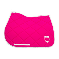 Sela de salto em tecido técnico com logotipo GP Equestro Fúcsia / branco Rosa