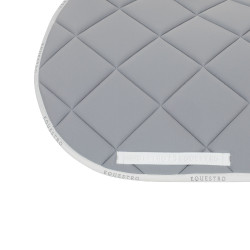 Sela de salto em tecido técnico com logotipo GP Equestro Cinza / branco Sela de salto em tecido técnico com logotipo GP Equestro Cinza / branco