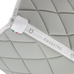 Sela de salto em tecido técnico com logotipo GP Equestro Verde claro / branco