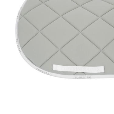 Sela de salto em tecido técnico com logotipo GP Equestro Verde claro / branco