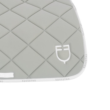 Sela de salto em tecido técnico com logotipo GP Equestro Verde claro / branco