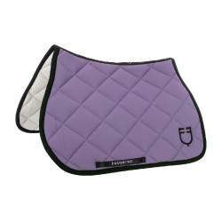 Sela de salto em tecido técnico com logotipo bordado Black Line Edition Equestro Dália violeta