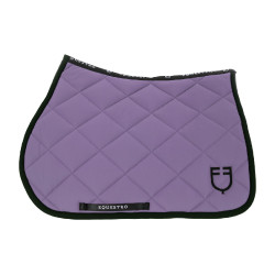 Sela de salto em tecido técnico com logotipo bordado Black Line Edition Equestro Dália violeta