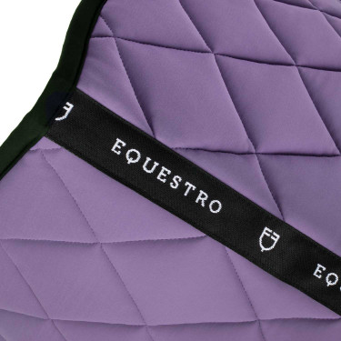 Sela de salto em tecido técnico com logotipo bordado Black Line Edition Equestro Dália violeta