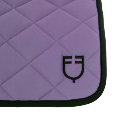 Sela de salto em tecido técnico com logotipo bordado Black Line Edition Equestro Dália violeta